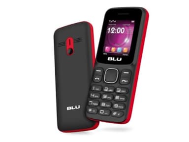 BLU Z4 Z190 Unlocked GSM Feature Phone w/Built-in Flashlight - Red