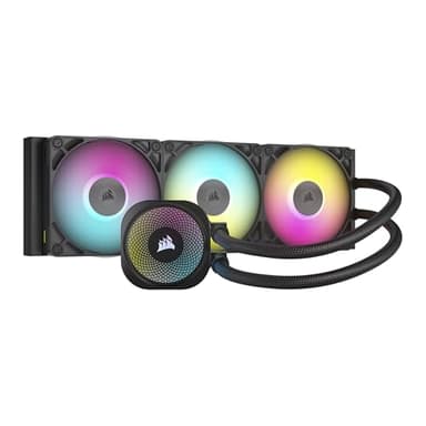 CORSAIR iCUE Link Titan 360 RX RGB Liquid CPU Cooler – 360mm AIO – Low-Noise – FlowDrive Cooling Engine – Intel LGA 1851/1700, AMD AM5/AM4 – 3X RX120 RGB Fans – iCUE Link System Hub Included – Black
