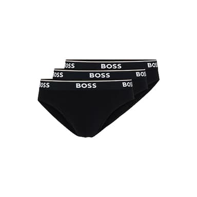 BOSS Hugo Men's Brief 3p Co/el 10146061 01, Black, X-Large