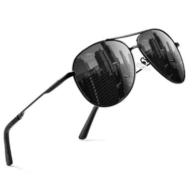 phikttu Sunglasses Men Polarized Aviator Sunglasses for Men Women Fishing Driving Sun glasses Metal Frame UV400 Protection