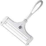 Cheese Slicer with Wire Adjustable Thickness Cheese Cutter Handheld Stainless Steel for Soft Semi Thick Thin Hard Slicer for Kitchen Cooking Tools(Silver)