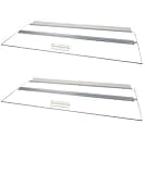 Two Piece Glass Canopy Set for 135 Gallon Aquariums by Aquarium Masters, AM37218, for 72" Long x 18" Wide Aquarium Masters Aquariums with Center Brace