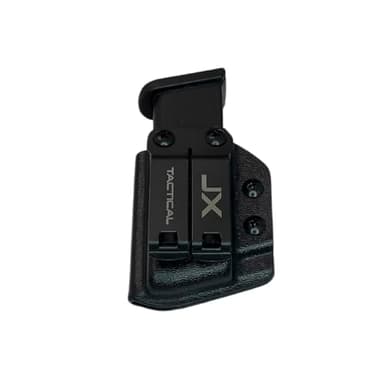 JX Tactical - Pistol Mag Pouch - 1.5 Stack - with Monoblock - Black - Made in U.S.A