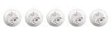 First Alert BRK SC-9120B yaObkn Hardwired Smoke and Carbon Monoxide Alarm with Battery Backup, 5 Units