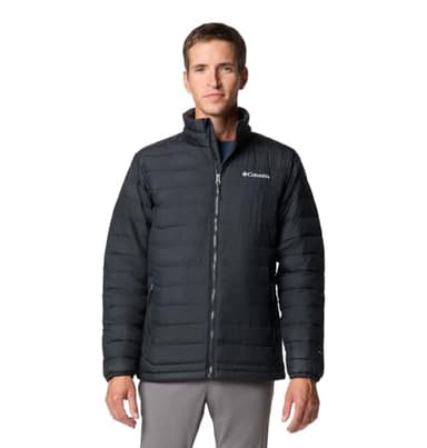 Columbia Mens Powder Lite II Insulated Puffer Jacket, Black, Large