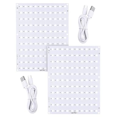 Sysarua CMYK LED Backlight Board Compatible with BambuLab A1/A1 mini Combo/P1/X1/A1 Series 3D Printer, PCB Lithophane Panel with USB for 3D Printed Photo Model Light Board, 2 Packs