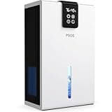 Dehumidifier, Dehumidifier for Home, 120 OZ Water Tank, 1000 sq.ft Dehumidifiers for Bathroom, Bedroom, Basement with Auto Shut Off, Humidity Monitoring, 7 Colors LED Light, White