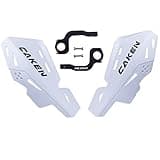 PRO CAKEN Universal 7/8" 22mm and 1 1/8" 28mm Dirt Bike Handguards CNC Bracket Handle Bar Hand Guards for Motocross ATV Scooter CRF KLX KX LTR TRX SX SXF EXC XCW Grizzly Hawk 250 Bicycles-White