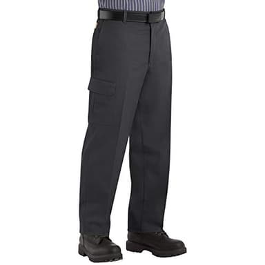 Red Kap Men's Industrial Cargo Pant, Black, 34W x 30L