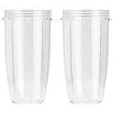 Replacement Cup for Nutribullet Replacement Parts 32oz for Nutri Bullet 600W and 900W, Pack of 2