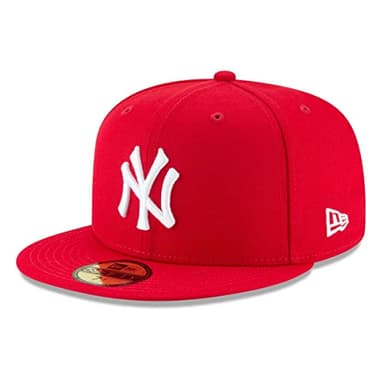 New Era 59Fifty MLB NBA Baseball Cap Baseball Basketball Fitted Cap, red, 8