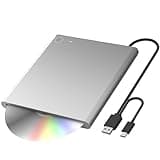 TYYWGD External DVD Drive for Mac & PC - Slot-in USB-C SuperDrive CD/DVD Burner for MacBook Pro/Air, Windows 11/10/8/7, Linux - Plug & Play Optical Drive