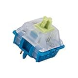 GATERON CM Linear Keyboard Switches, 5 Pin Light Blue 20mm Dual-Stage Spring Factory Pre-lubed 55gf Key Switches for MX Mechanical Keyboard(35PCS)