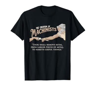 The Creation of Machinists - CNC Milling Machine Operator T-Shirt