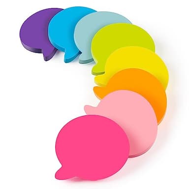 Bubble Sticky Notes 3x3 in, 8 Pads, Super Cute Bright Color Strong Adhesive Gift Post, Clean Removal, 82 Sheets/pad