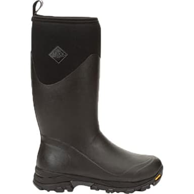 MUCK Men's Arctic Ice Tall Boot + Vibram Arctic Grip A.T., Black, Size 8(M)