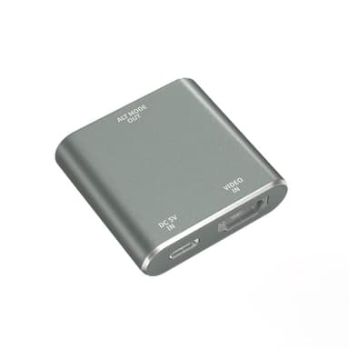 KIHENG HDMI to USB-C Adapter, HDMI to Type C Adapter for XREAL One/Viture/RayNeo Air/Rokid AR Glasses and Portable Monitor Compatible 4K 60Hz HDMI Source Devices: Switch 2, PS4/5, Xbox, Laptops