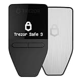 Trezor Safe 3 - Passphrase & Secure Element Protected Crypto Hardware Wallet - Buy, Store, Manage Digital Assets Simply and Safely (Stellar Silver)