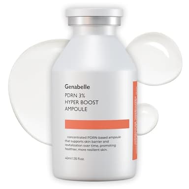Genabelle PDRN 3% Hyper Boost Ampoule – Advanced Skin Support Serum with PDRN, Niacinamide, Hyaluronic Acid, Peptides, and Centella for Skin Barrier Support, Dryness, and Uneven Texture