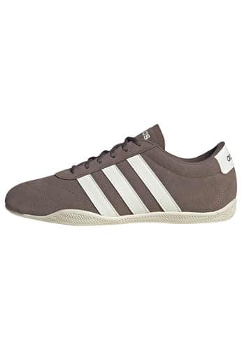 adidas Women's Grand Court Low, Earth Strata/Off White/Earth Strata, 8