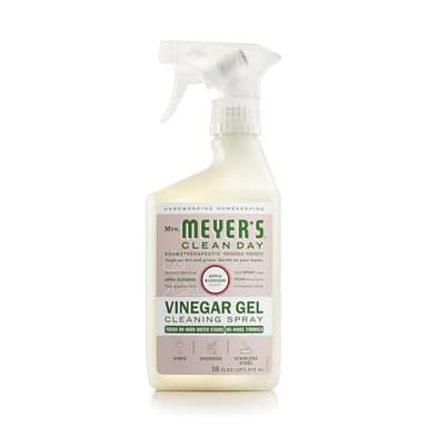 MRS. MEYER'S CLEAN DAY Vinegar Gel Cleaning Spray, Bathroom Use, No-Rinse Formula, Apple Blossom, 16 Fl Oz, Pack of 1