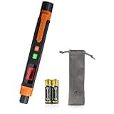 Natural Gas Leak Detector, Portable Gas Sniffer with Audible & Visual Alarm, for Combustible Gas Like Methane, Propane with 2 Batteries & Carrying Pouch