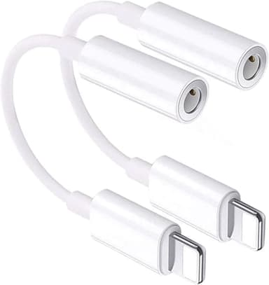 [Apple MFi Certified] iPhone 3.5mm Headphone Jack Adapter,2 Pack for Apple Lightning to 3.5mm Earphones Jack Adapter Cord Dongle Aux Cable Converter Accessories Compatible with iPhone14 13 12 11/Xs/XR
