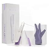 MONAT Steam Hair Straightener with 1.5in Nano Titanium Plates, Adjustable Temperature, Hydration Boost for All Hair Types - Steam Flat Iron for Silky Hair