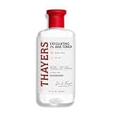 Thayers 2% AHA Exfoliating Toner with Glycolic Acid, Lactic Acid and Witch Hazel, Smoothing and Pore Refining Skin Care for All Skin Types, 12 Fl Oz