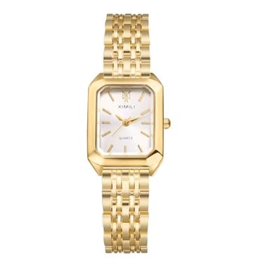 Avaner Women's Bracelet Square Watches: Gold Silver Stainless Steel Strap Analog Quartz Elegant Wrist Watches