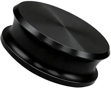 Pancosmy Black Record Weight Stabilizer 312g (11oz) Low Profile Deisgn Vinyl Weight LP Disc Stabilizer Turntable Weight Clamps for Record Player with Soft Base Pad