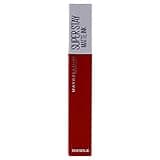 Maybelline New York SuperStay Matte Ink Liquid Lipstick, Heroine, 0.17 FL