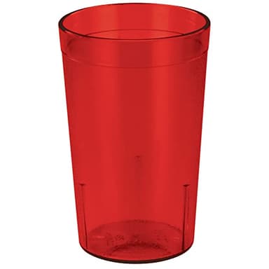 Winco Pebbled Tumblers, 12-Ounce, Red