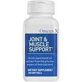 Omega Extra XL Joint & Muscle Support Supplement – Green-Liped Mussel Oil – 120 XL Soft Gels(1 Pack)