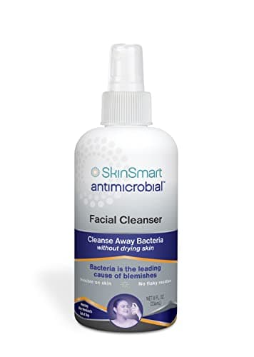 SkinSmart Antimicrobial Facial Cleanser for Breakouts & Blemishes; Hypochlorous Acid Formula Targets Bacteria to Reduce Skin Irritation and Flush Pores Clean, 8 oz Spray, All Ages & All Skin Types