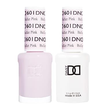 DND Gel Polish Set, Pink Collection, UV/LED Gel Polish and Air Dry Nail Lacquer, Matching Chip-Free Polish Duo, 601 Ballet Pink, 0.5 Fl Oz