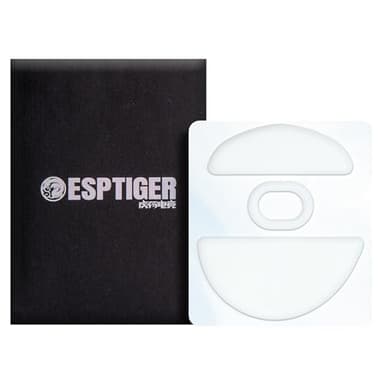 ESPTIGER Gaming Mouse Skates ICE - V2 Skates for Lamzu PARO Mouse Feet 2.5D Edge Treatment Smooth PTFE Material 3M Adhesive - White