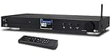 Ocean Digital WiFi Internet Component Radio Tuner (430 mm) WR10 FM/ Ethernet Bluetooth Receiver 2.4" Color Display with Digital Output to Connect Hi-Fi System -Black