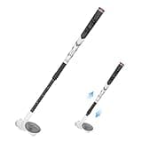 AMVR Adjustable Golf Club Attachment Compatible with Meta Quest 3S / Quest 3, VR Golf Simulator Handle Grip for Golf +, 80 Degree Design Keep Tracking, Easy Ajustable Length (Not Fit Charging Dock)