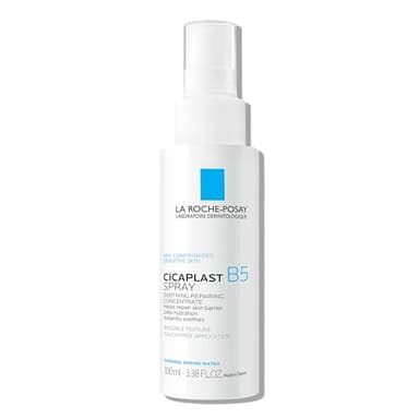 La Roche-Posay Cicaplast B5 Spray With Vitamin B5 Panthenol & Madecassoside, Hydrating Face Mist For Skin Barrier Repair, Soothing Touch-Free Face & Body Spray, Sensitive Skin & Dermatologist Tested