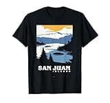 Vintage San Juan Islands, Washington, WA,Travel Poster Gift T-Shirt