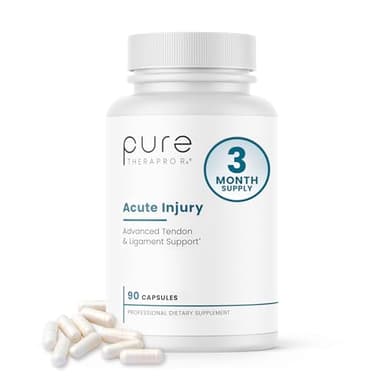 Pure Therapro Rx Acute Injury | Tendon & Ligament Support | Convenient Once a Day Clinical Dose | Supports Tendon Health, Movement & Physical Function | Pharm-Grade (90 Capsules)