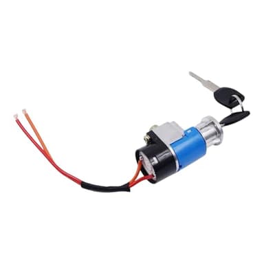Battery Ignition Switch with 2 Keys for Motorcycle, Battery Key, Electric Bike, Scooter, Electric Bike Lock Accessories, Universal Battery Key