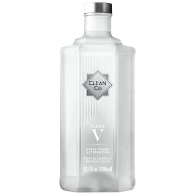 Clean Co Non-Alcoholic Vodka Alternative 700ml Bottle | Made in England | Premium Alcohol-Free Spirit | Sugar Free, Gluten Free Spirits