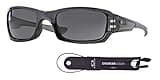 Oakley Fives Squared OO9238 923805 54M Grey Smoke/Warm Grey Sunglasses For Men+BUNDLE with Oakley Accessory Leash Kit (SMALL)