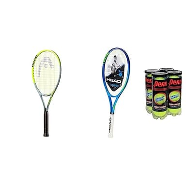 HEAD Tour Pro Tennis Racket + HEAD Ti. Conquest Tennis Racquet Bundle