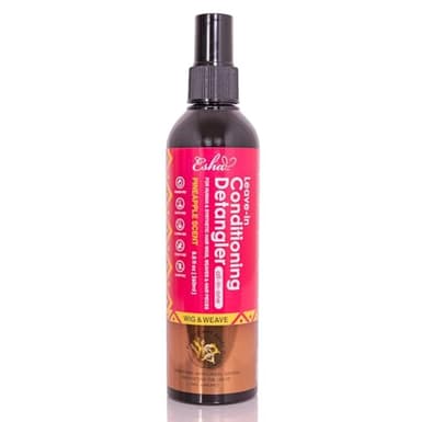 Esha Girl Wig & Weave Leave-In Conditioner & Detangler Spray – Human Hair & Synthetic Wigs, Weaves, Extensions & Braids I Moisturizes, Softens & Revives I Pineapple Scent, Sulfate-Free, 8.8 fl oz