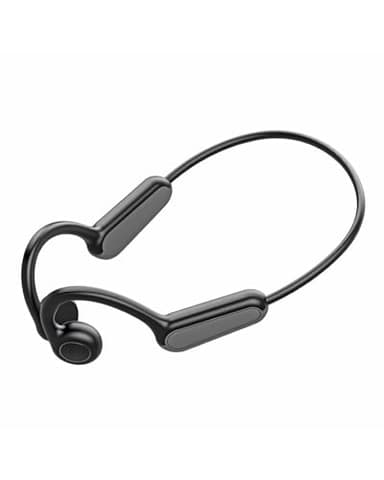 Wireless Bone Conduction Headphones,Bone Conduction Earbuds 10H Playtimes Sports Earphones with Mic,Open Ear Bluetooth 5.3 Headphones,Sweat Resistant Sports Headset for Running,Workout,Cycling Black