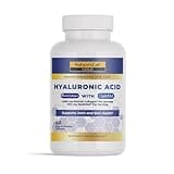 Nature's Lab Hyaluronic Acid with Biocell Collagen and MSM - Skin Hydration, Joint Health - 60 Capsules (20 Day Supply)
