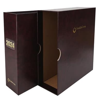 FranklinCovey - Storage Combo for FranklinCovey Planners | Protect Past and Future Planner Pages - Includes Binder & Sleeve (Monarch, Burgundy)